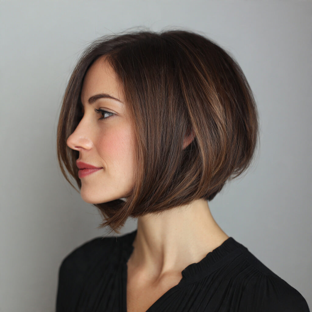 13 Short Hairstyles Easy & So Chic You’ll Want to Chop It All Off 9 side parted bob