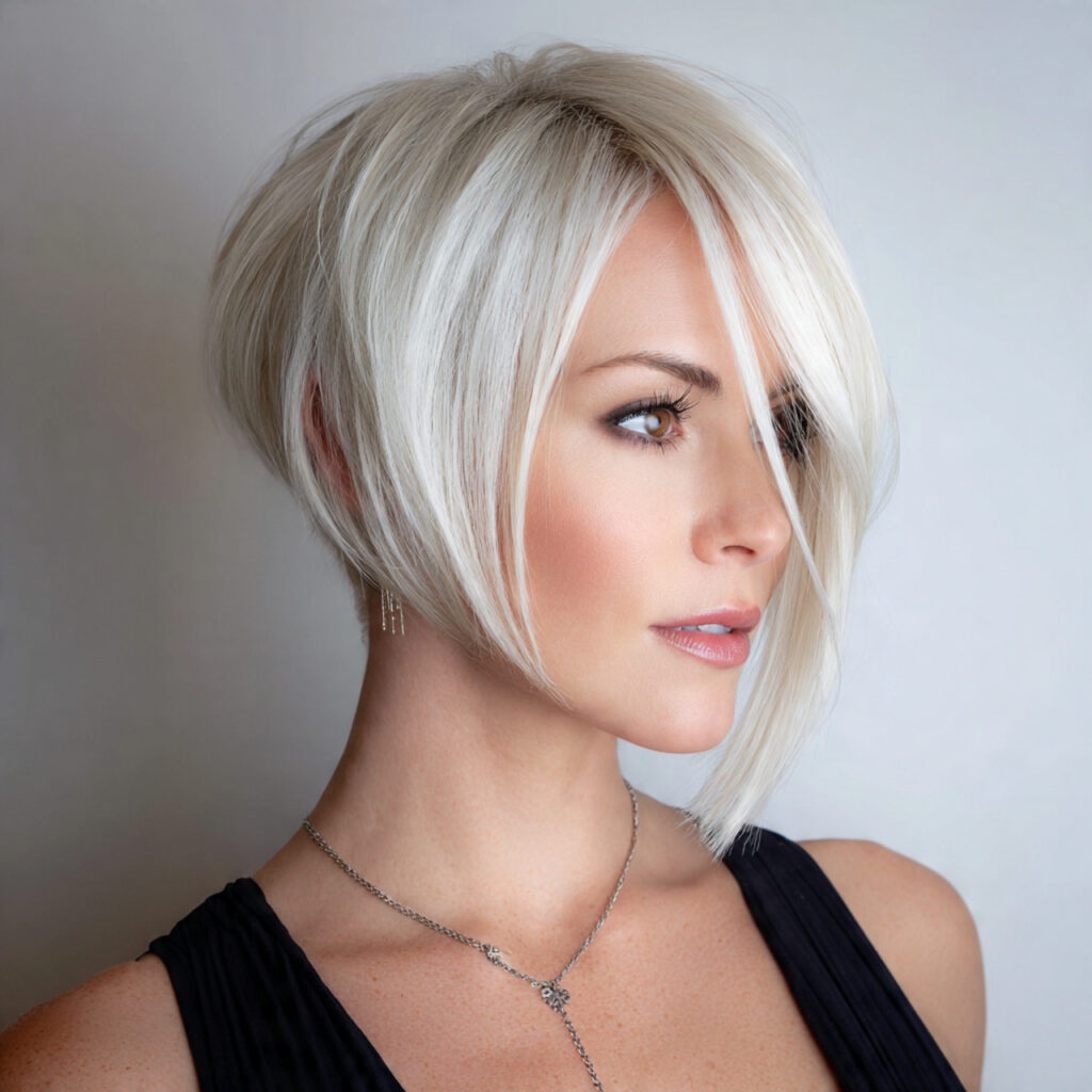 13 Short Hairstyles Easy & So Chic You’ll Want to Chop It All Off 5 sleek asymmetrical cut