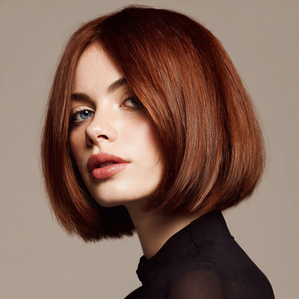 sleek straight bob