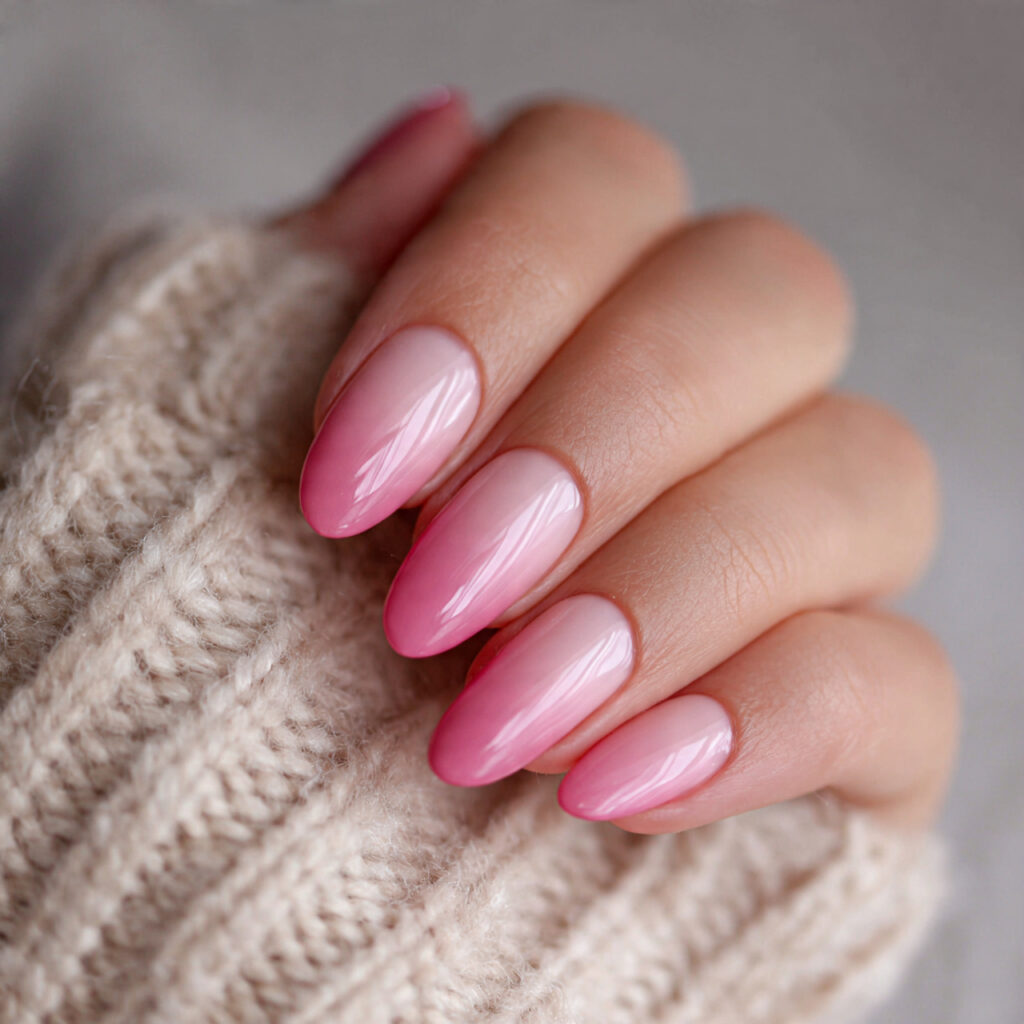 14 Short Oval Nails That Are Cute, Chic, and Seriously Easy to Wear Right Now 10 soft ombre oval nails