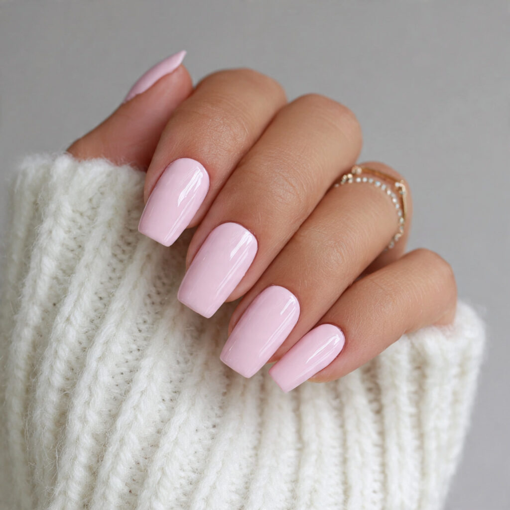 14 Short Oval Nails That Are Cute, Chic, and Seriously Easy to Wear Right Now 4 soft pink gloss nails