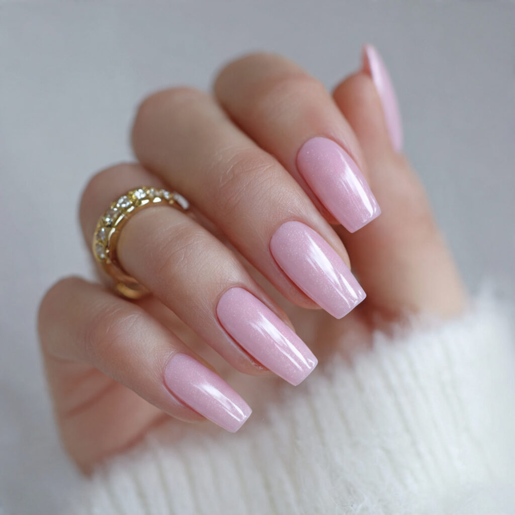 12 Short Gel Nails That Are Cute, Classy, and Basically Impossible to Ignore 4 soft pink glossy gel nails