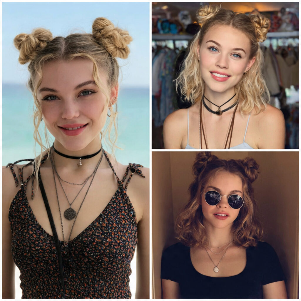 space buns for summer hairstyles