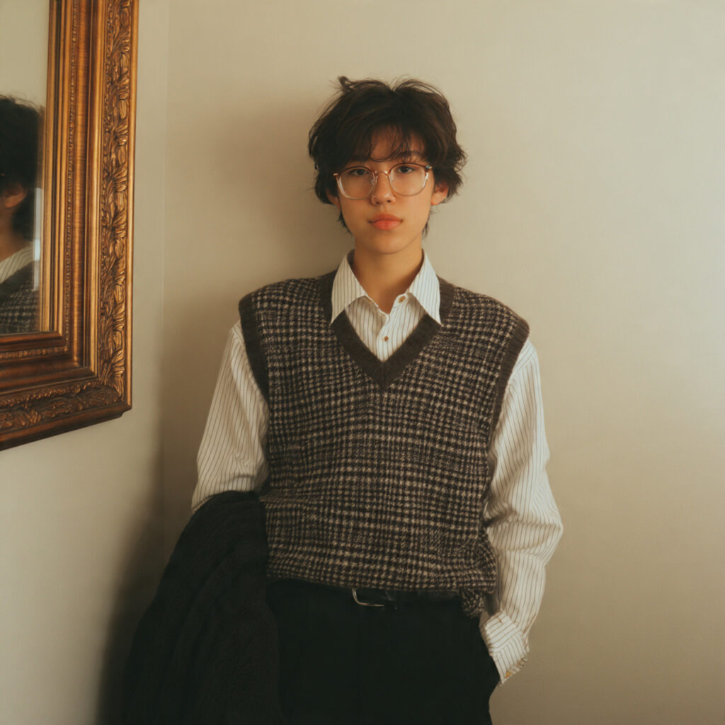 14 Outfit Ideas for School That Make Getting Dressed at 7 AM Way Easier (and Actually Stylish) 3 sweater vest button up shirt for school outfits