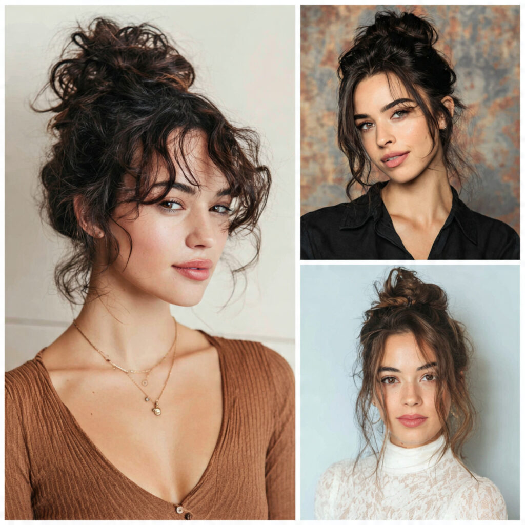 15 Simple Hairstyles Ideas You’ll Want to Try Tomorrow (Because Looking Cute Shouldn’t Be Complicated) 16 the lazy day top knot with simple hairstyles