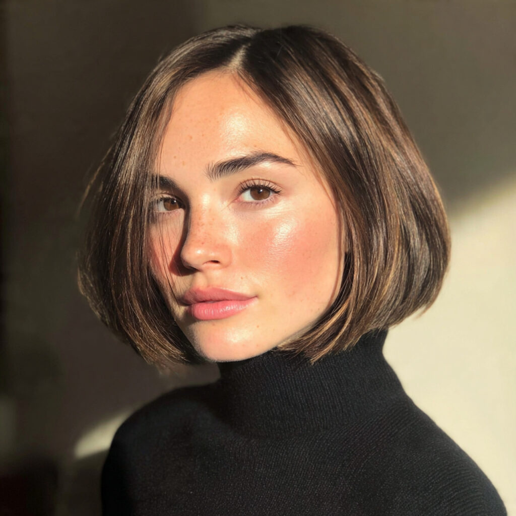 14 Short Haircut Ideas 2026 That Are So Chic, You’ll Want to Book the Chop Tonight 2 the soft blunt bob for short haircut