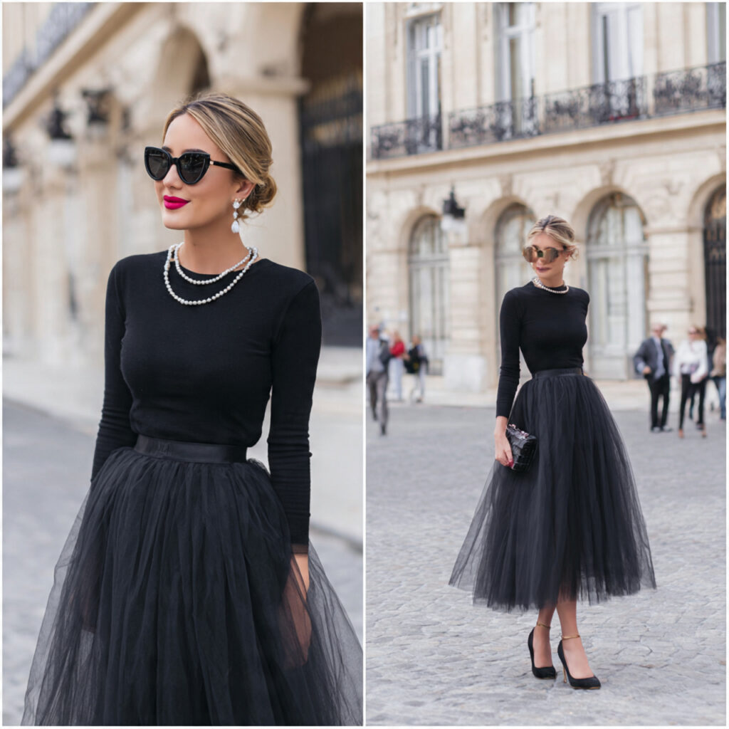 14 Birthday Outfit Ideas for Women That Will Make You Feel Like the Main Character 9 tulle skirt fitted top for birthday outfit ideas f