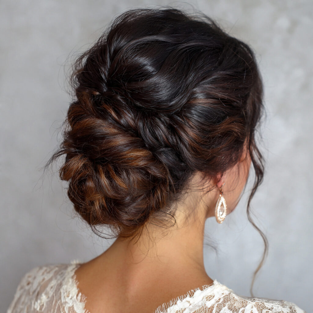 twisted bun with hairstyles