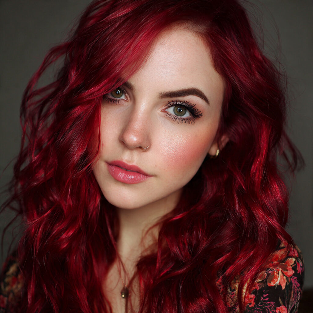 vibrant cherry cola red