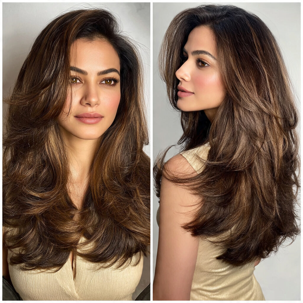 voluminous blowout with long hairstyles ideas