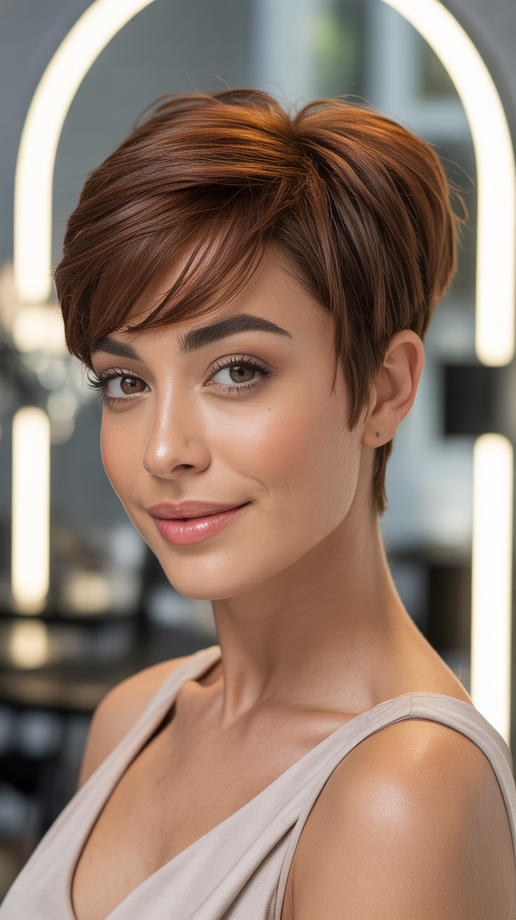 Short Haircuts for Round Faces