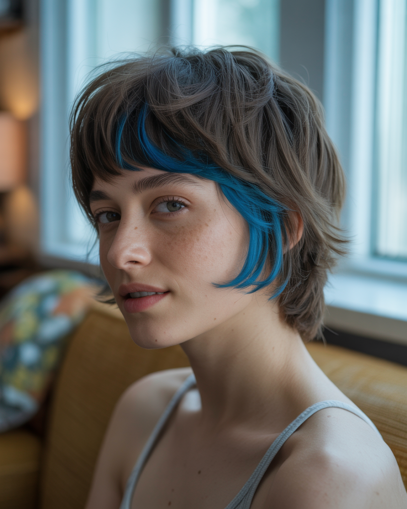 Blue Streaks on a Short Shag