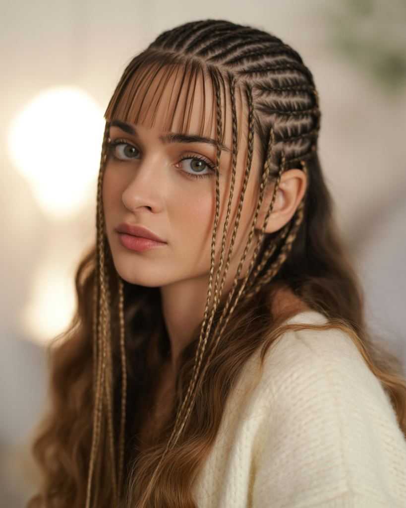 Braided Bang Accents