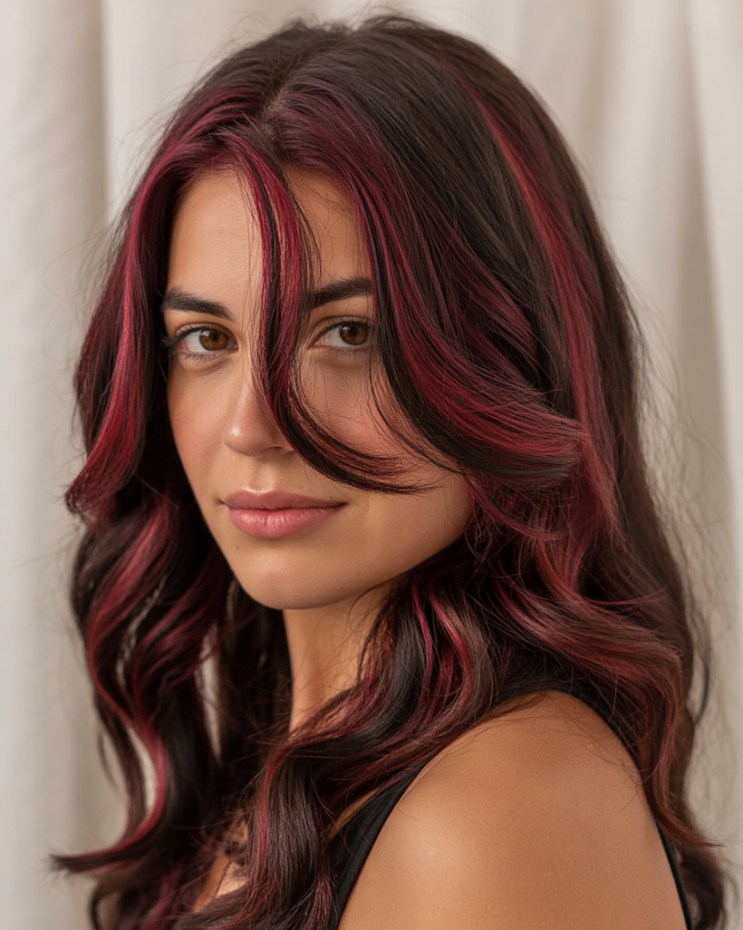 13 Peekaboo Hair Color Ideas That Secretly Transform Your Hair (And Yes, They’re That Cool) 12 Burgundy Peekaboo Hair Color