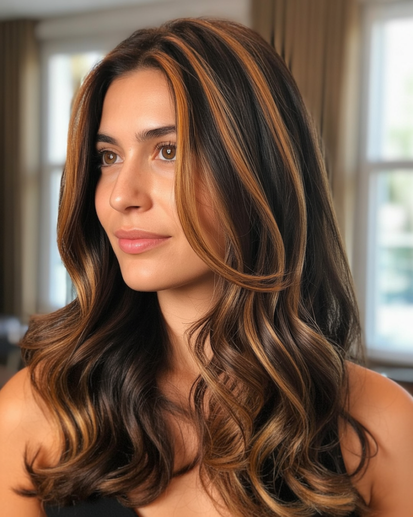13 Peekaboo Hair Color Ideas That Secretly Transform Your Hair (And Yes, They’re That Cool) 9 Caramel Peekaboo Hair Color