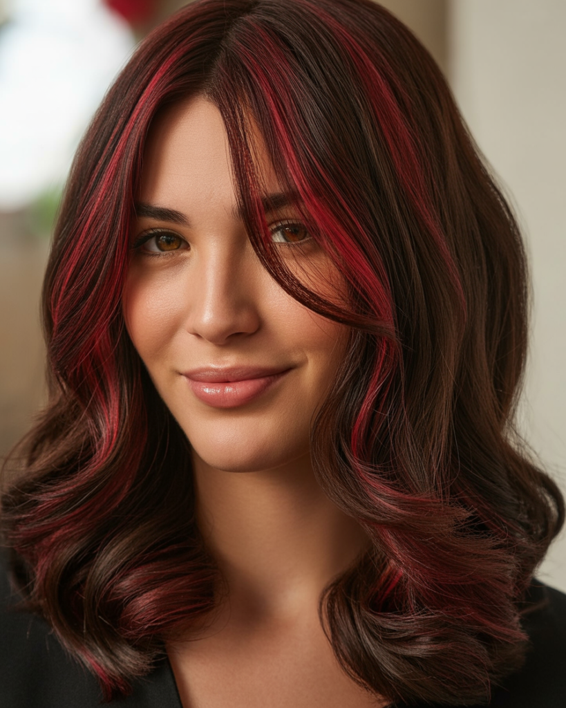 13 Peekaboo Hair Color Ideas That Secretly Transform Your Hair (And Yes, They’re That Cool) 14 Chocolate Cherry Peekaboo Hair Color