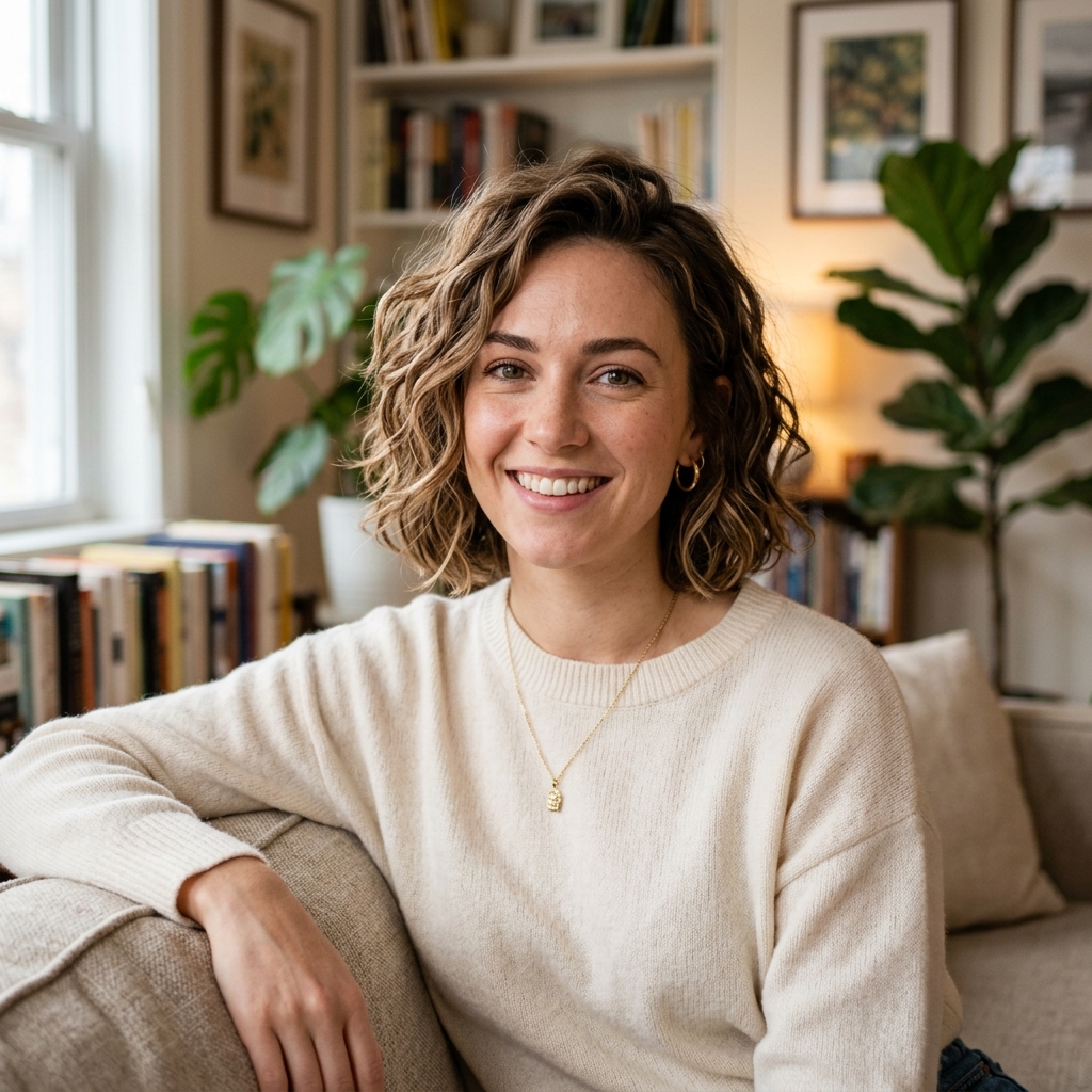 Choppy Bob with Soft Curls