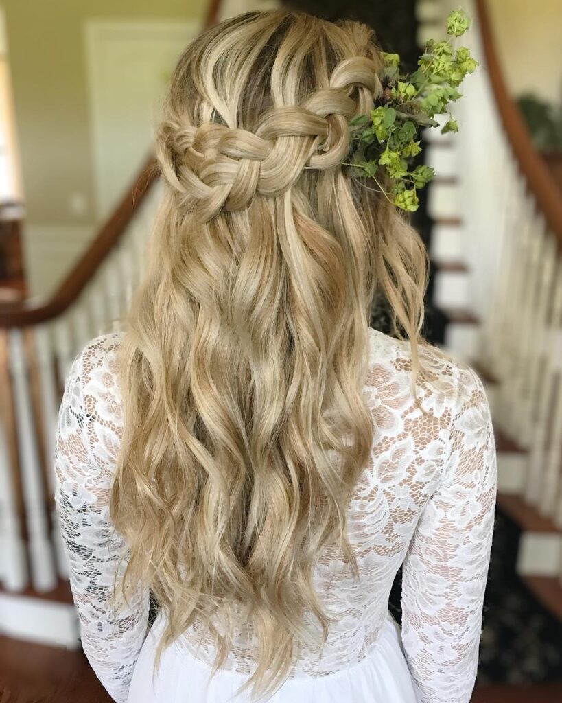 Half-Up Braided Crown