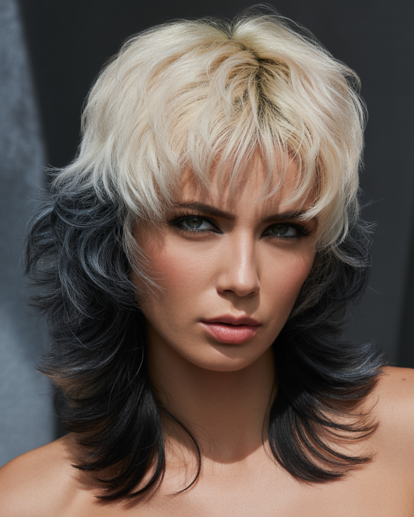 High-Contrast Mullet