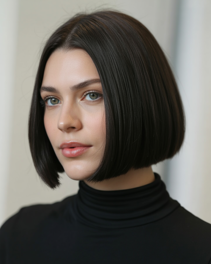 Jet Black Straight Bob