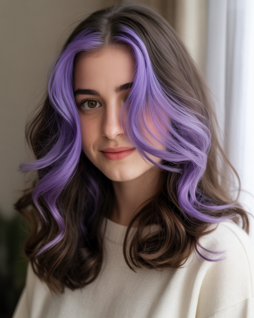 13 Peekaboo Hair Color Ideas That Secretly Transform Your Hair (And Yes, They’re That Cool) 11 Lavender Peekaboo Hair Color