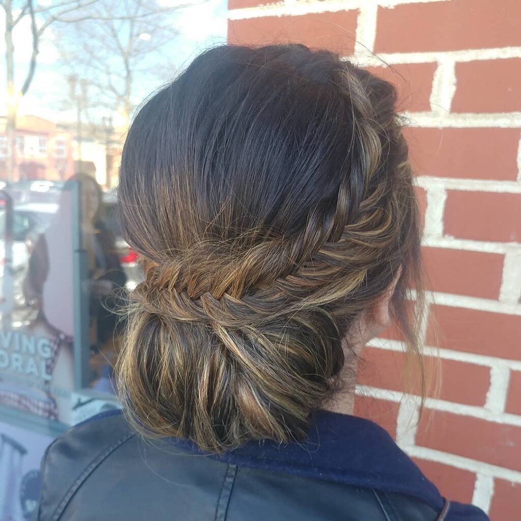 Messy Braided Updo