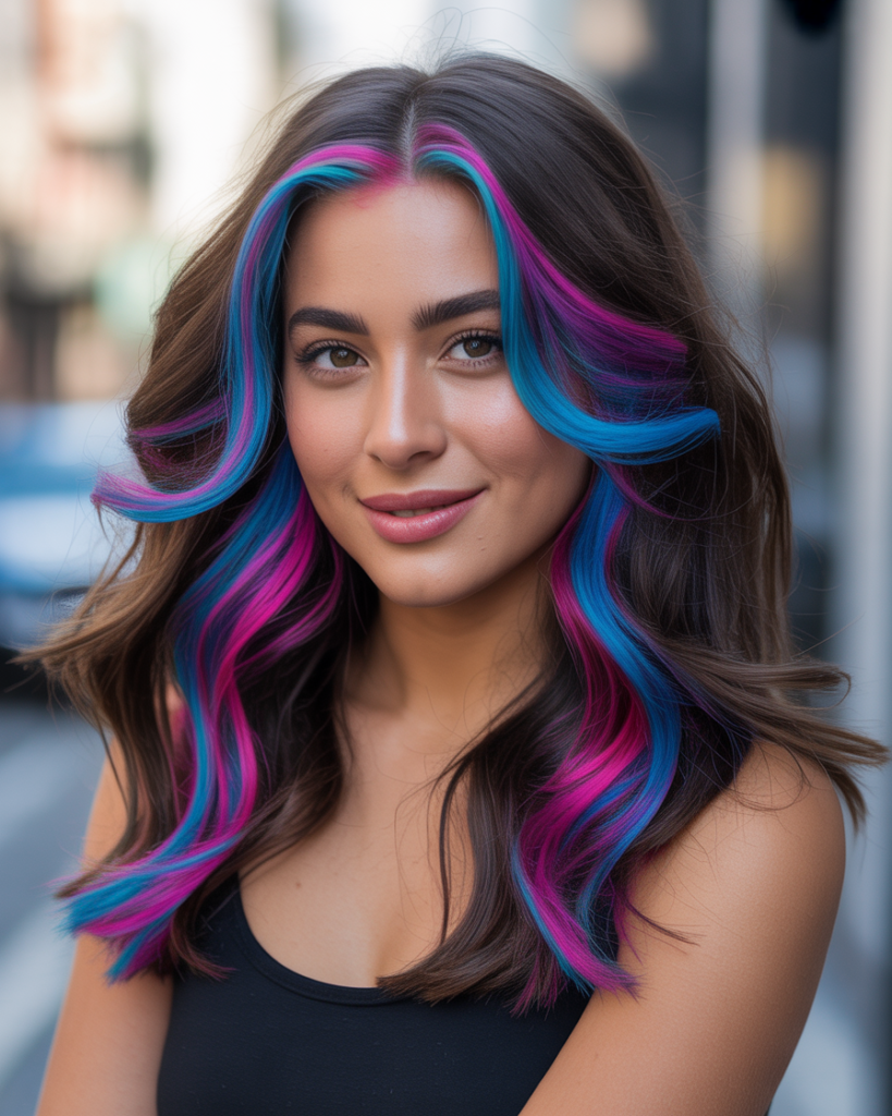 13 Peekaboo Hair Color Ideas That Secretly Transform Your Hair (And Yes, They’re That Cool) 13 Neon Peekaboo Hair Color