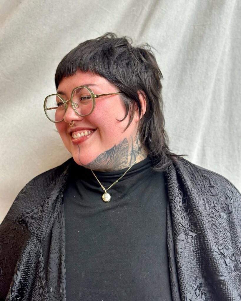 Shaggy Mullet With Bangs