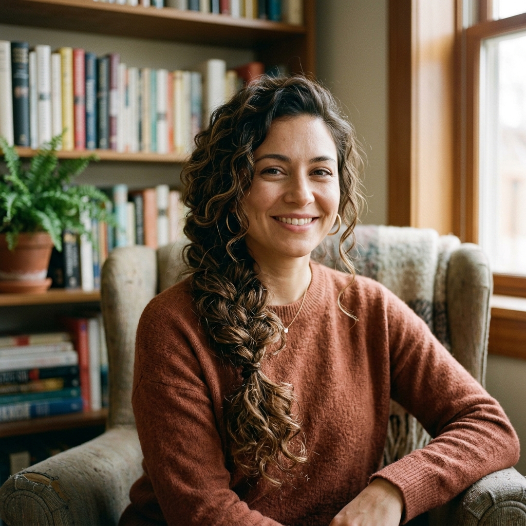 Side Braid with Curls and Volume