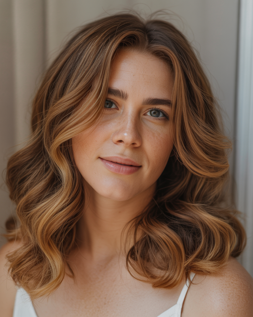 Soft Caramel Waves