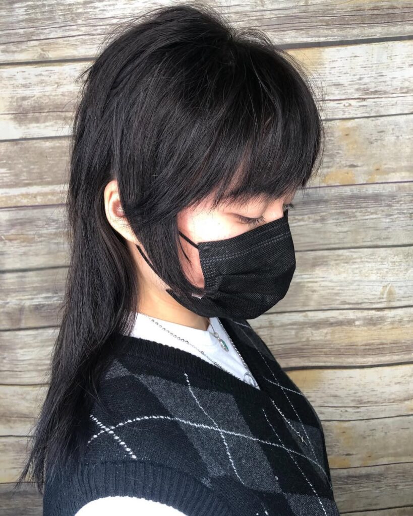 Straight Sleek Mullet