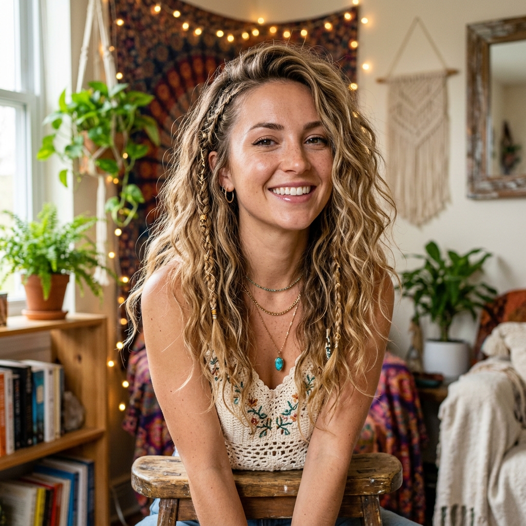Tousled Waves + Beachy Braids