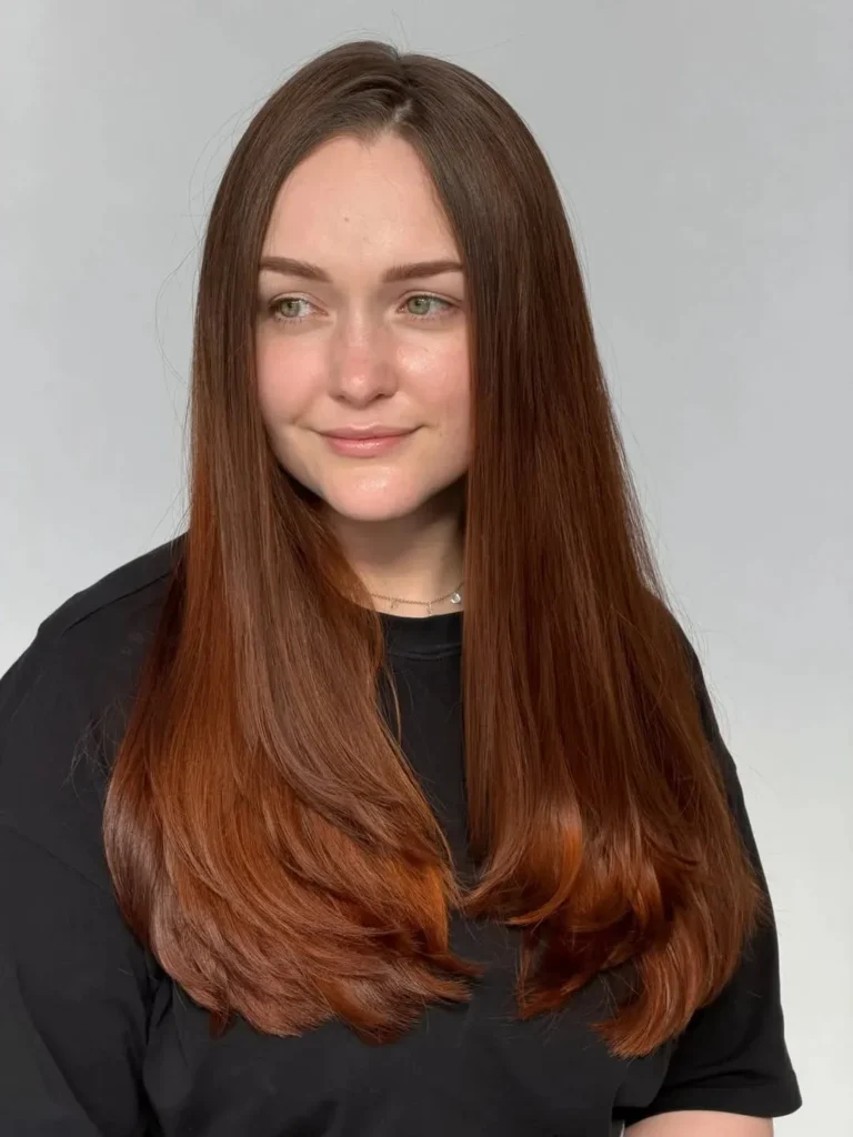 18 Natural Hair Color Ideas That Look Effortless, Expensive, and So Wearable 15 Auburn Brown