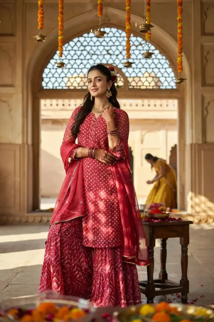 Bandhani Suit Set