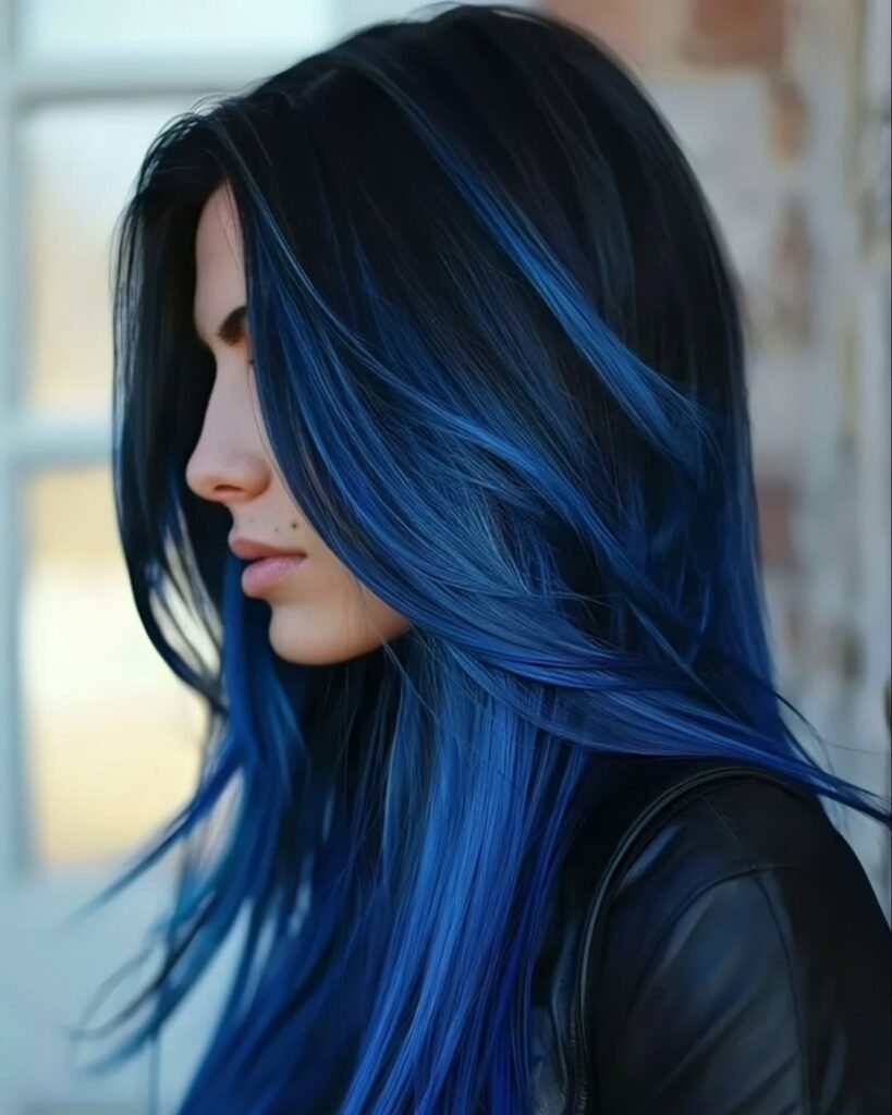 Blue Highlights Over Brown
