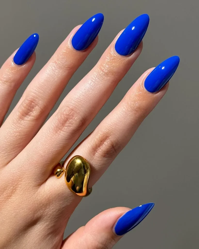 Blue Summer Nails