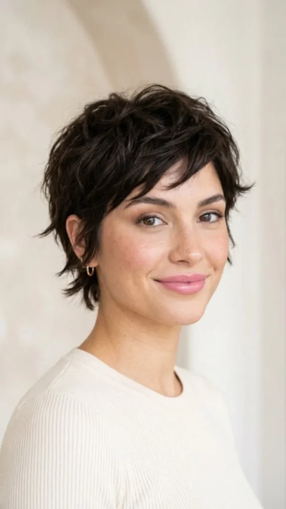 16 Short Brunette Hair Ideas That Look Chic, Fresh, and Seriously Expensive 4 Brunette Pixie with Side Swept Bangs