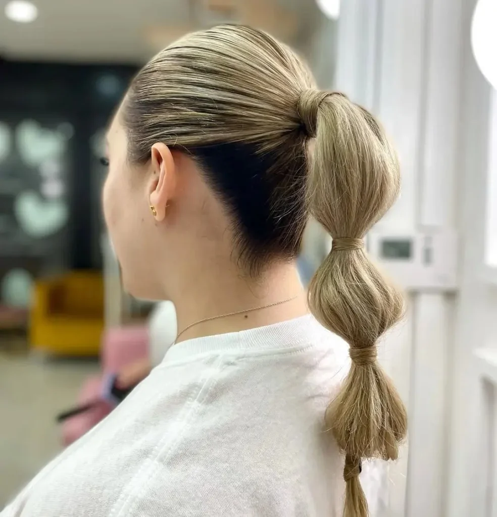 Bubble Ponytail for Short Hair