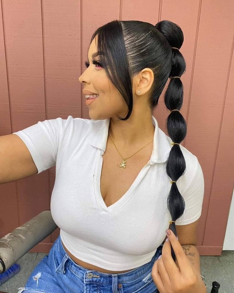 17 Stylish Toddler Hairstyles That Will Make You Want to Try Them Too 16 Bubble Ponytails
