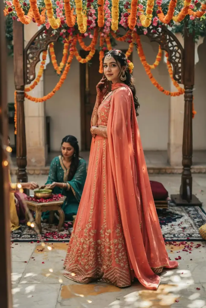 Cape Style Lehenga