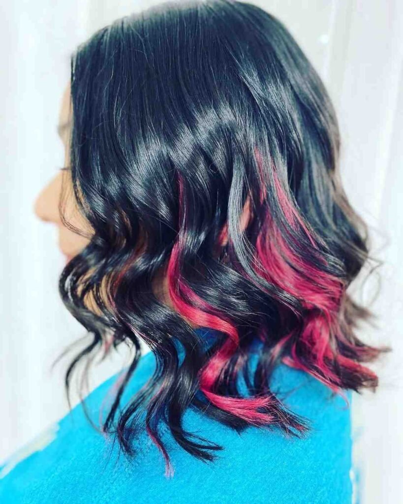 Chocolate Cherry Peekaboo Color