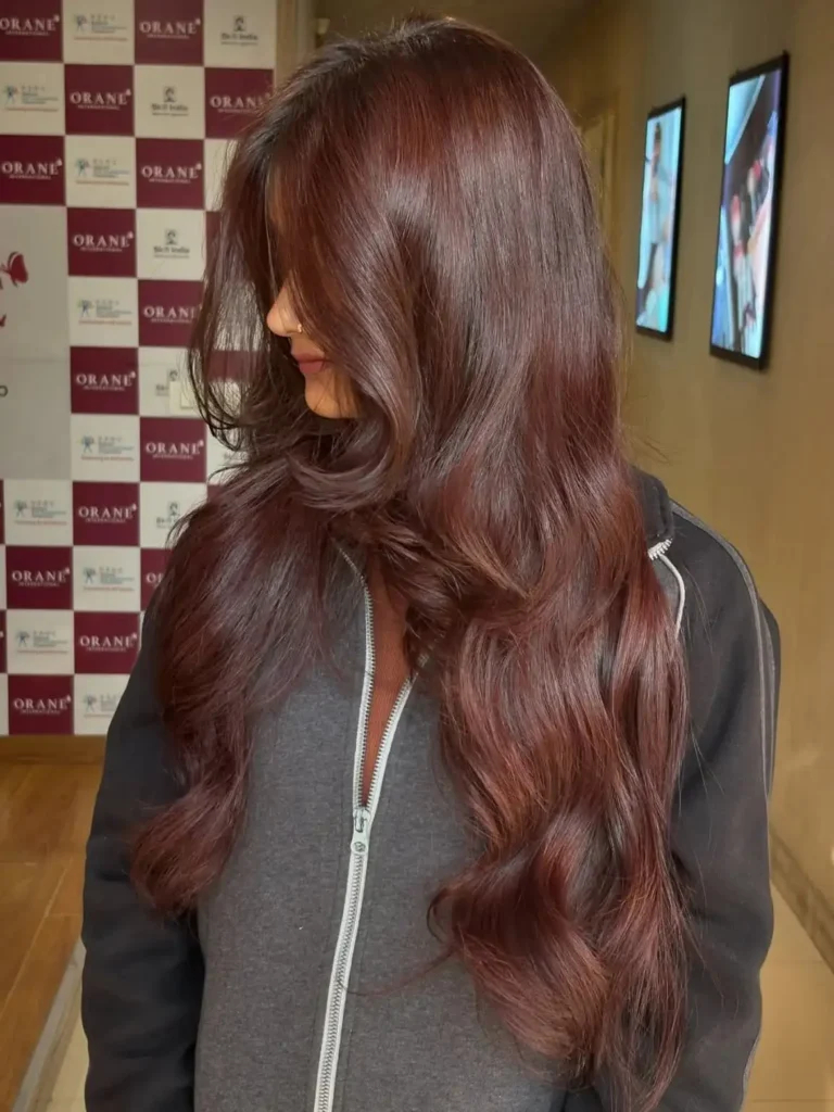 Deep Cherry Brown Hair