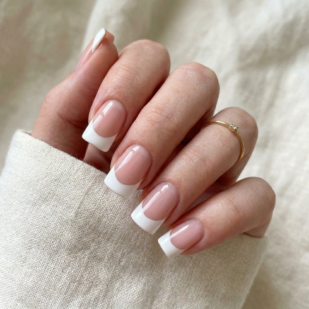 17 Short Duck Nail Ideas That'll Make You Ditch Your Old Nail Look Forever 4 French Tip Duck Nails
