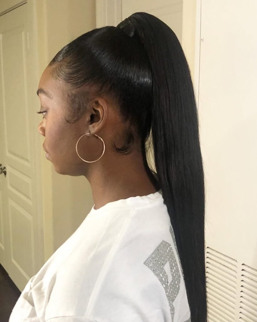High Sleek Ponytail