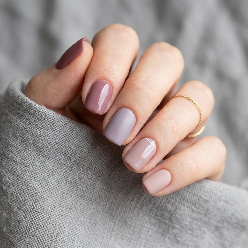 15 Short Nail Art Ideas That Prove Tiny Nails Can Steal the Whole Show 15 Monochromatic Tonal Nails