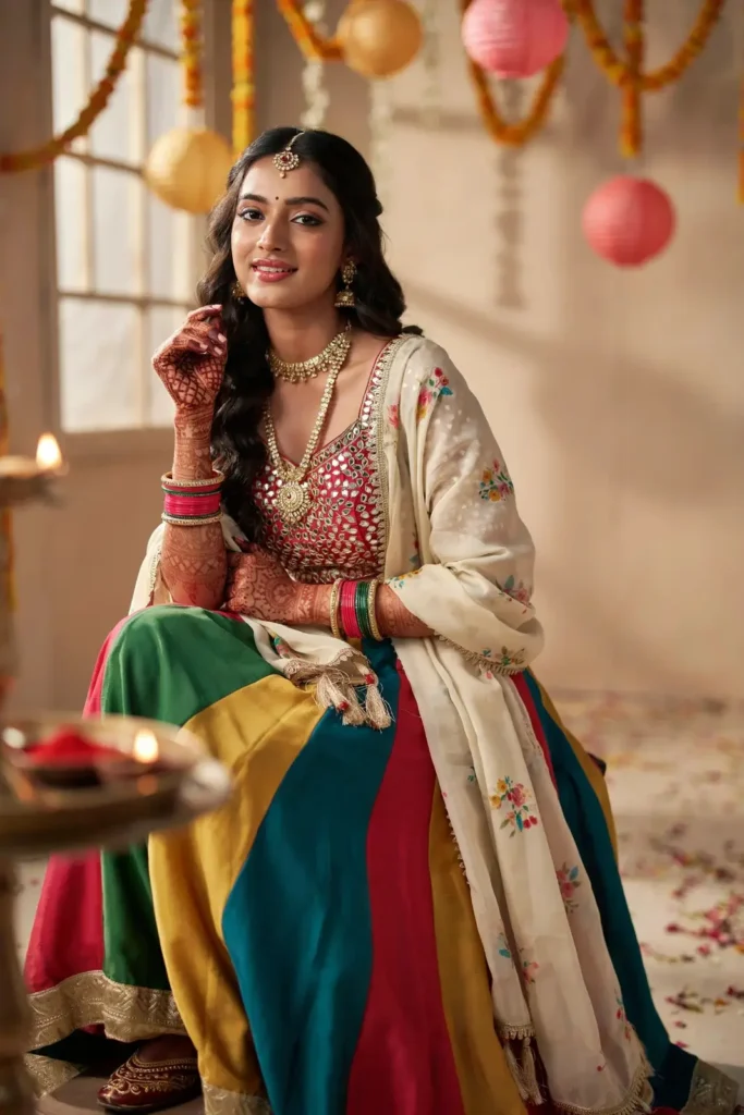 Multicolor Lehenga Choli