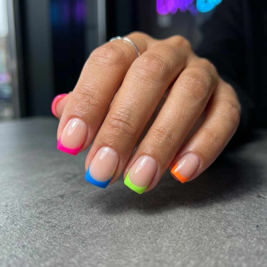 15 Short Nail Art Ideas That Prove Tiny Nails Can Steal the Whole Show 10 Neon Tips for Maximum Attitude nails
