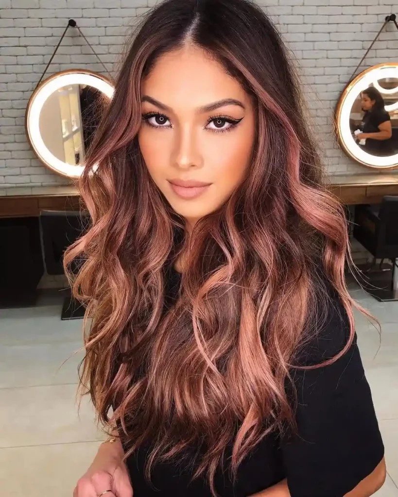 16 Cool Hair Color Ideas That Instantly Make Your Look Feel Expensive, Fun, and Very Main Character 12 Rose Brown