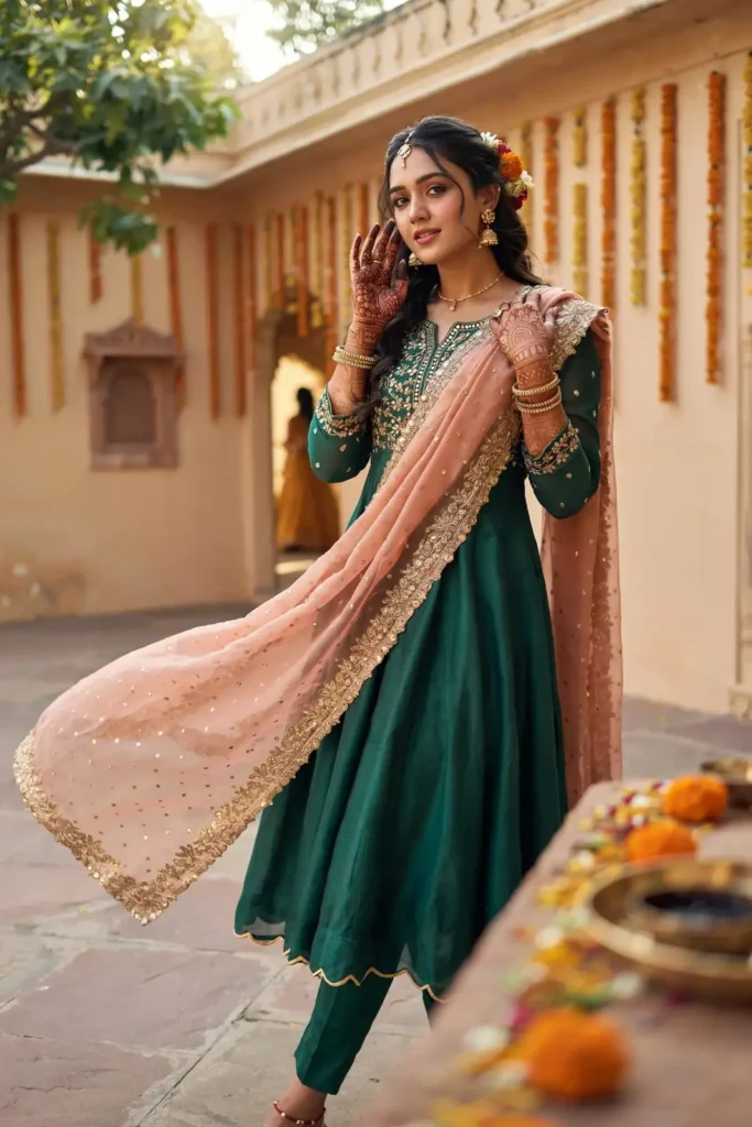 Silk Kurta Set With Heavy Dupatta