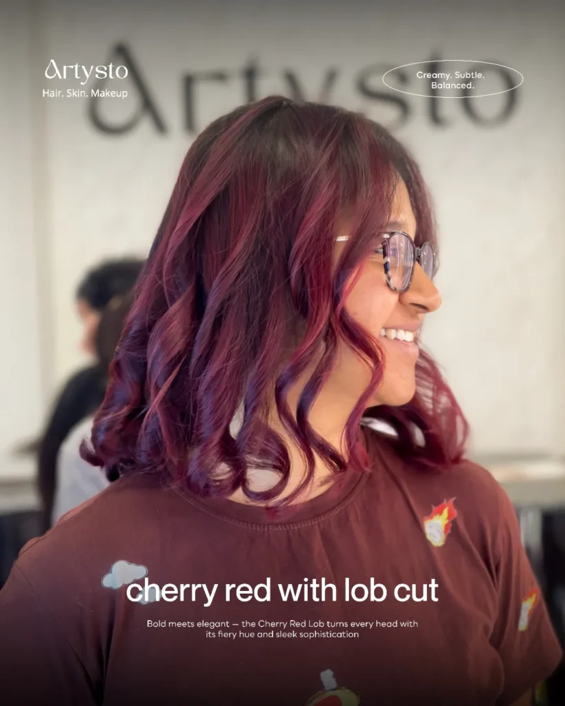 Sleek Black Cherry Lob